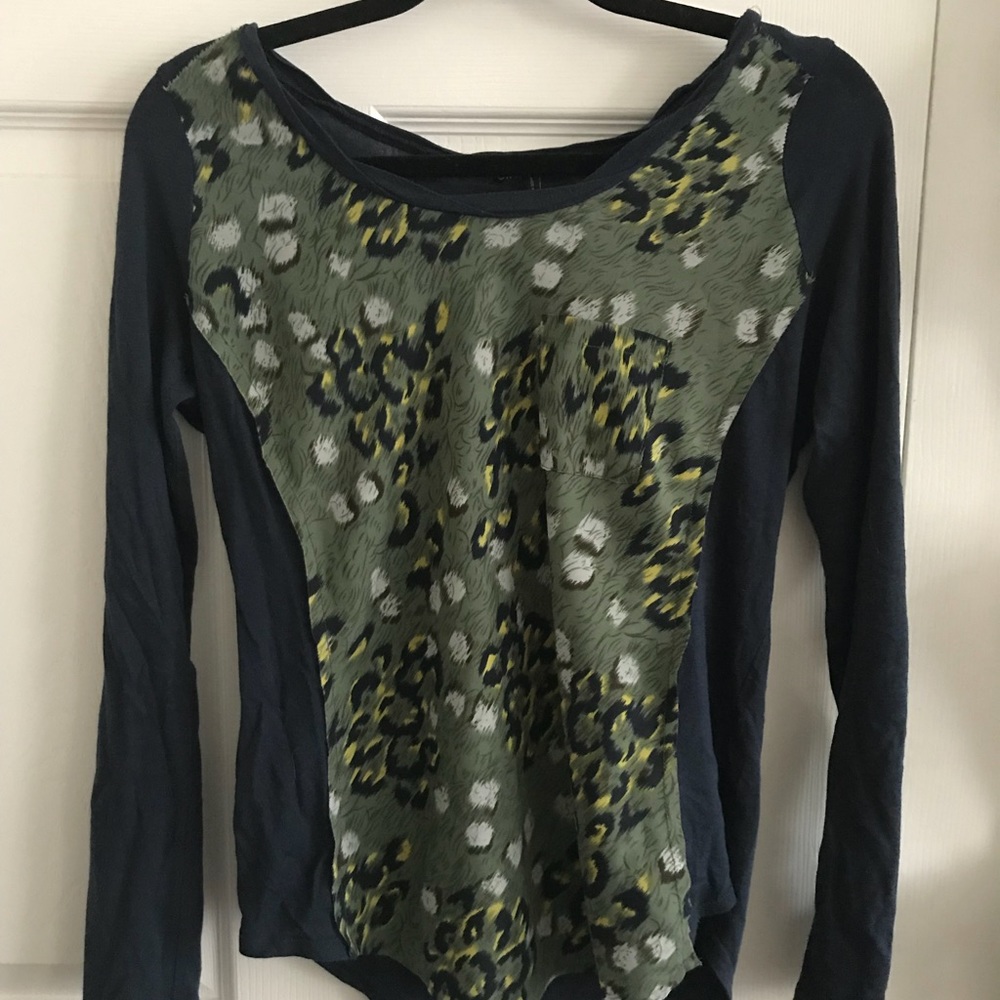Ella Moss Long Sleeved Patterned Front Shirt